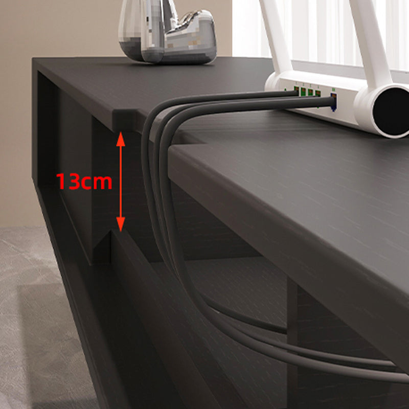 Modern Wall-mounted TV Media Stand 16" W Wood Black TV Stand with Drawers Clearhalo 'furn' 'furn_tv_stands_entertainment_centers' 'Furniture' 'Living Room Furniture' 'TV Stands & Entertainment Centers' 'TV Stands & Media Storage Furniture' 'tv_stands_entertainment_centers' 6127864