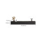 Modern Wall-mounted TV Media Stand 16" W Wood Black TV Stand with Drawers Clearhalo 'furn' 'furn_tv_stands_entertainment_centers' 'Furniture' 'Living Room Furniture' 'TV Stands & Entertainment Centers' 'TV Stands & Media Storage Furniture' 'tv_stands_entertainment_centers' 6127867