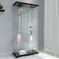 Contemporary Tempered Glass Curio Cabinet Glass Doors Display Cabinet for Bedroom Clearhalo 'Display & China Cabinets' 'display_china_cabinets' 'furn' 'furn_display_china_cabinets' 'Furniture' 'Kitchen & Dining Furniture' 6128045