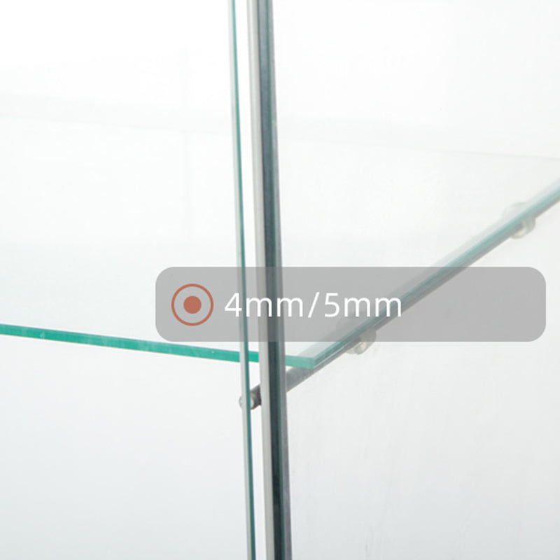 Contemporary Tempered Glass Curio Cabinet Glass Doors Display Cabinet for Bedroom Clearhalo 'Display & China Cabinets' 'display_china_cabinets' 'furn' 'furn_display_china_cabinets' 'Furniture' 'Kitchen & Dining Furniture' 6128049