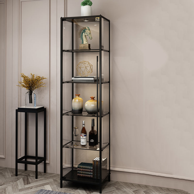 Glam Curio Curio Porte in vetro Visualizzazione dell'armadio con porta per soggiorno