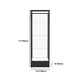 Modern Glass Curio Cabinets Black Display Stand with Adjustable Shelves