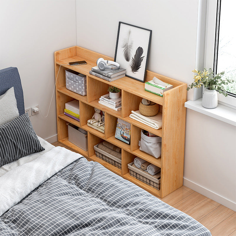 35,43 "Taltabo in legno alto tavolo da notte aperto con scaffali