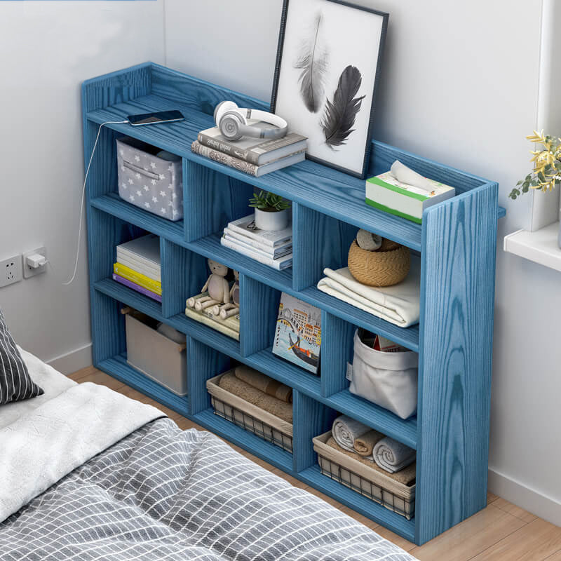 35,43 "Taltabo in legno alto tavolo da notte aperto con scaffali