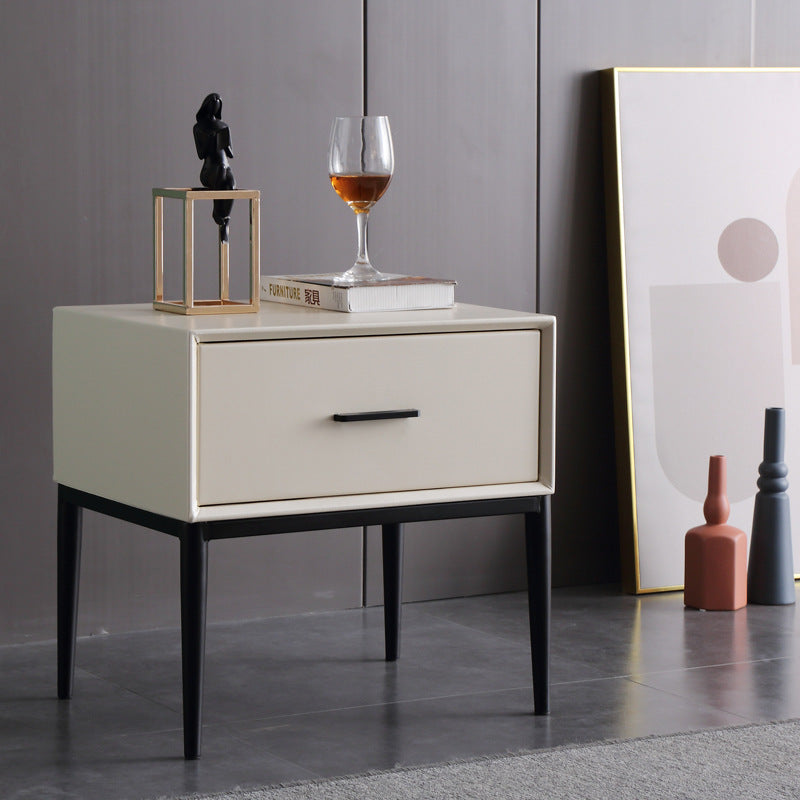 Comodino in legno in legno massiccio moderno comodino da tavolo con cassetto