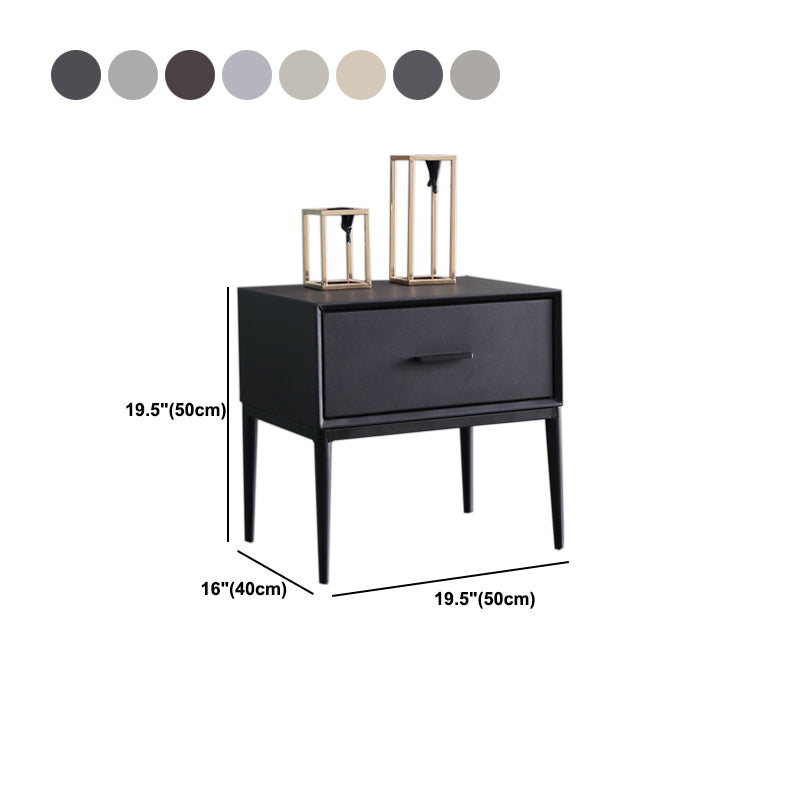 Comodino in legno in legno massiccio moderno comodino da tavolo con cassetto