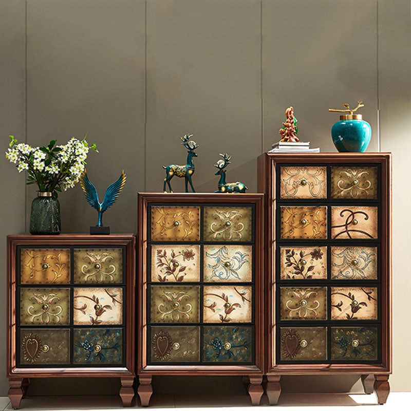 15,99/17,55 inch W Traditionele opbergkorst Dressoir massief houtservleek