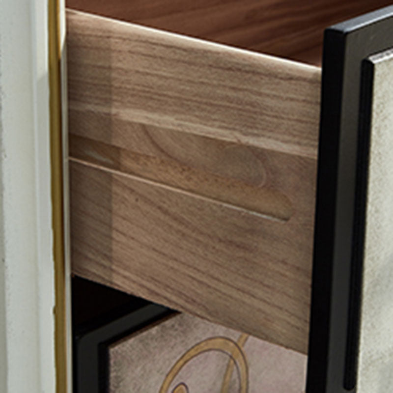 15,99/17,55 inch W Traditionele opbergkorst Dressoir massief houtservleek