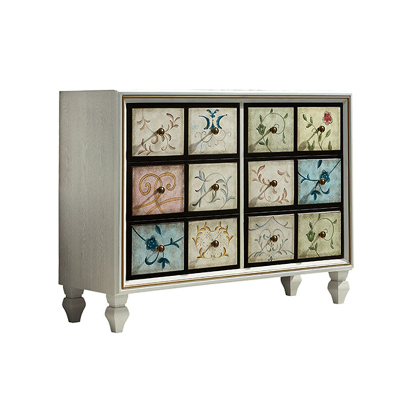 15,99/17,55 inch W Traditionele opbergkorst Dressoir massief houtservleek