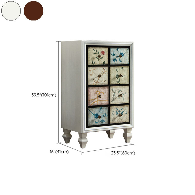 15,99/17,55 inch W Traditionele opbergkorst Dressoir massief houtservleek