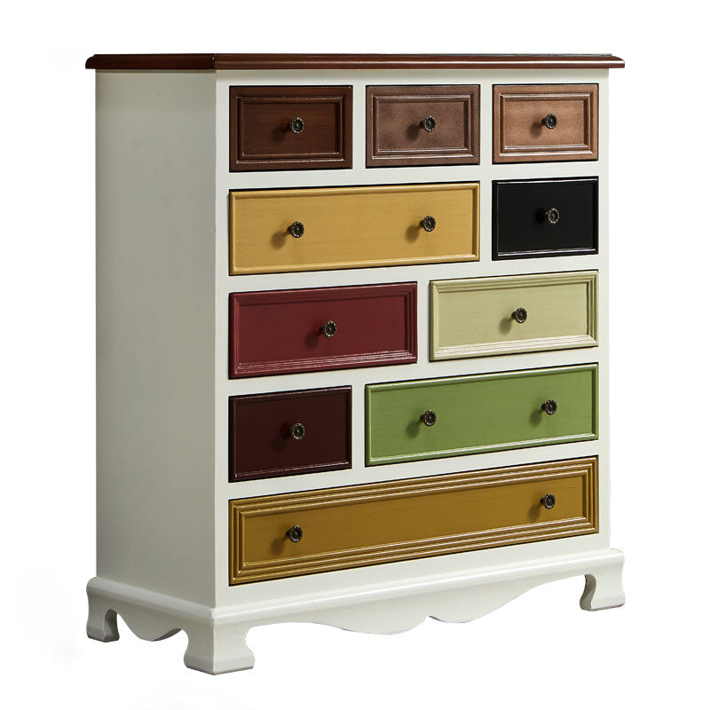 Kust opbergkast Dressoir Solid Wood Dresser met 7/8/10/12 laden