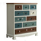 Kust opbergkast Dressoir Solid Wood Dresser met 7/8/10/12 laden