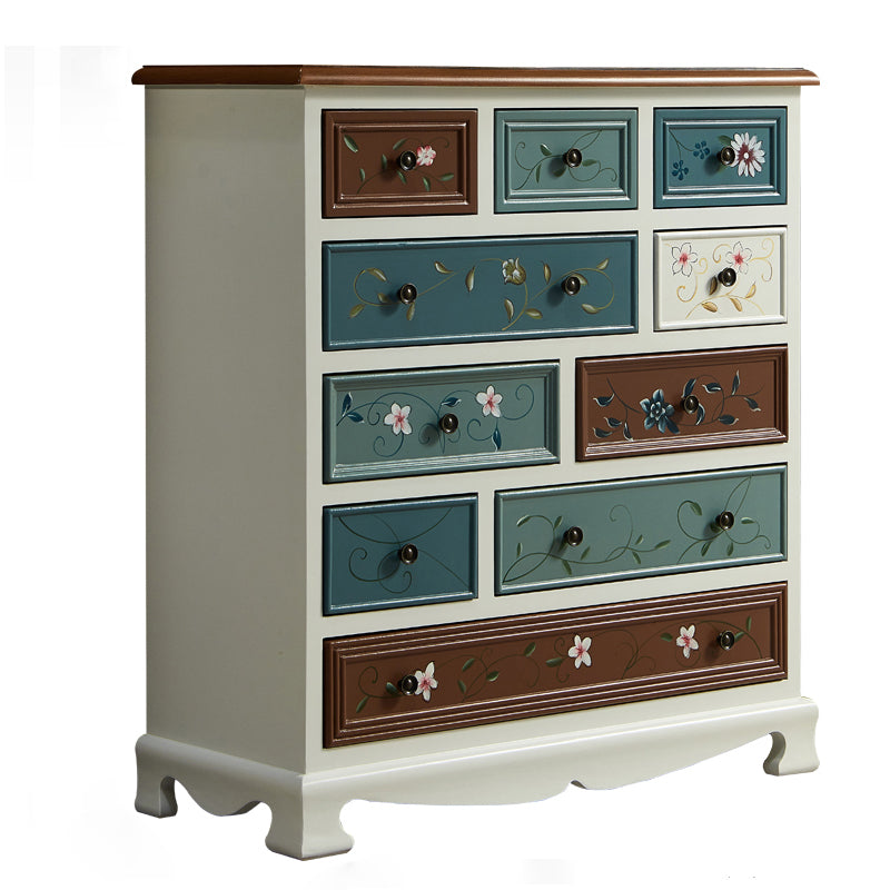Kust opbergkast Dressoir Solid Wood Dresser met 7/8/10/12 laden