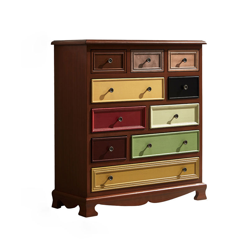 Kust opbergkast Dressoir Solid Wood Dresser met 7/8/10/12 laden
