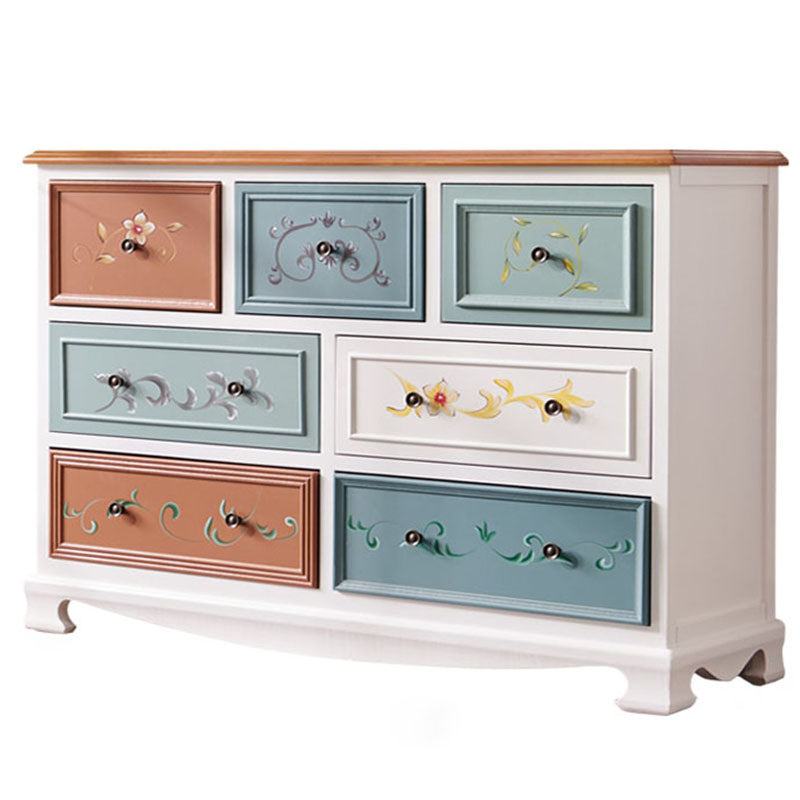 Kust opbergkast Dressoir Solid Wood Dresser met 7/8/10/12 laden