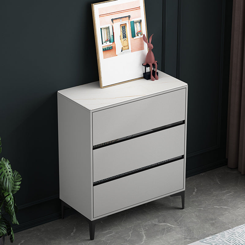 15.6-inch Width Modern Storage Chest Stone Storage Chest Dresser 31"L x 16"W x 37"H Grey Clearhalo 'Bedroom Furniture' 'Dressers & Chests' 'dressers_chests' 'furn' 'furn_dressers_chests' 'Furniture' 6129039