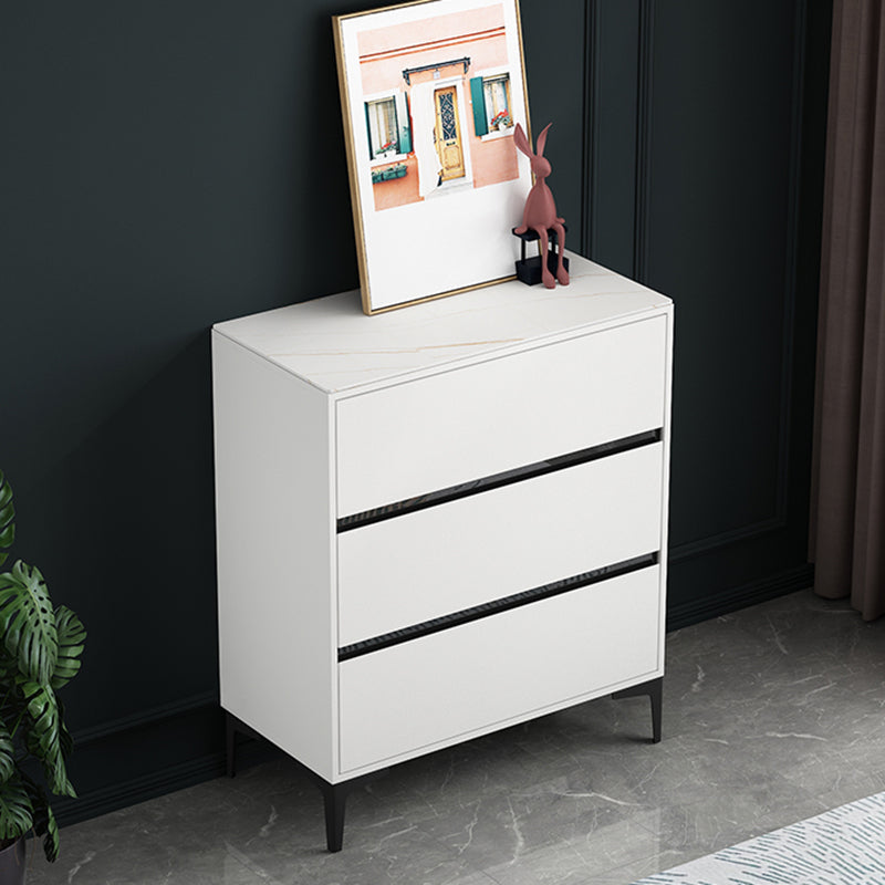 15.6-inch Width Modern Storage Chest Stone Storage Chest Dresser 31"L x 16"W x 37"H White Clearhalo 'Bedroom Furniture' 'Dressers & Chests' 'dressers_chests' 'furn' 'furn_dressers_chests' 'Furniture' 6129040