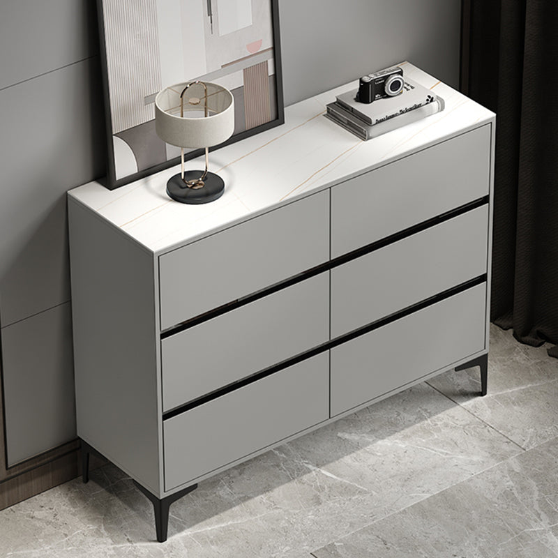 15.6-inch Width Modern Storage Chest Stone Storage Chest Dresser 47"L x 16"W x 37"H Grey Clearhalo 'Bedroom Furniture' 'Dressers & Chests' 'dressers_chests' 'furn' 'furn_dressers_chests' 'Furniture' 6129046