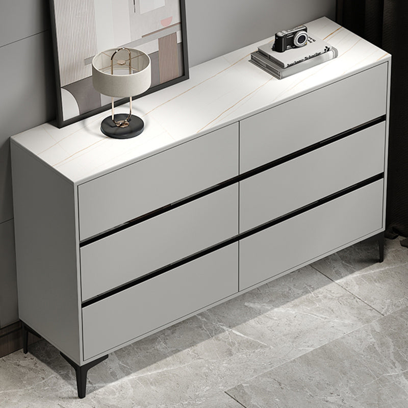 15.6-inch Width Modern Storage Chest Stone Storage Chest Dresser 59"L x 16"W x 37"H Grey Clearhalo 'Bedroom Furniture' 'Dressers & Chests' 'dressers_chests' 'furn' 'furn_dressers_chests' 'Furniture' 6129055