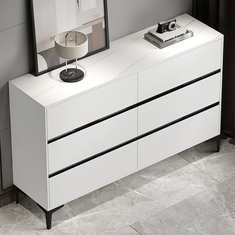 15.6-inch Width Modern Storage Chest Stone Storage Chest Dresser 59"L x 16"W x 37"H White Clearhalo 'Bedroom Furniture' 'Dressers & Chests' 'dressers_chests' 'furn' 'furn_dressers_chests' 'Furniture' 6129056