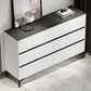 15.6-inch Width Modern Storage Chest Stone Storage Chest Dresser 59"L x 16"W x 37"H White-Black Clearhalo 'Bedroom Furniture' 'Dressers & Chests' 'dressers_chests' 'furn' 'furn_dressers_chests' 'Furniture' 6129058
