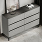 15.6-inch Width Modern Storage Chest Stone Storage Chest Dresser 59"L x 16"W x 37"H Gray Black Clearhalo 'Bedroom Furniture' 'Dressers & Chests' 'dressers_chests' 'furn' 'furn_dressers_chests' 'Furniture' 6129060