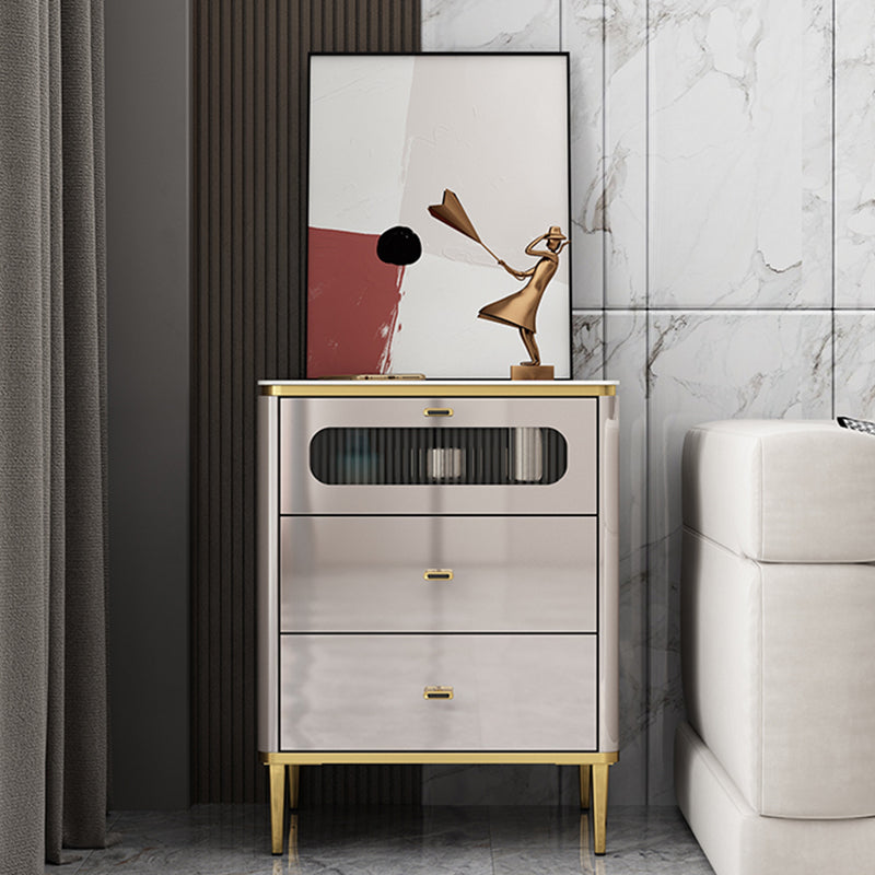 Cassettiera portaoggetti Glam da 15,6 pollici di larghezza, realizzata in legno