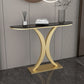 Tavolo di accento console contemporanea Antique Finitura Malf Moon Console Table