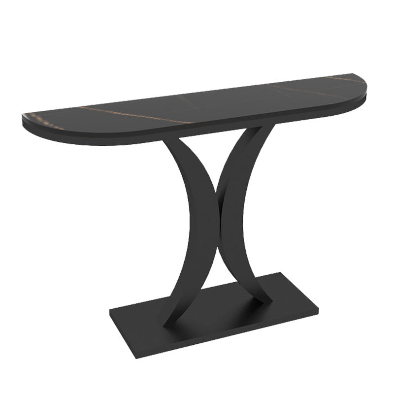 Tavolo di accento console contemporanea Antique Finitura Malf Moon Console Table