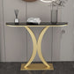 Tavolo di accento console contemporanea Antique Finitura Malf Moon Console Table