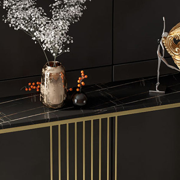 Modern Console Accent Table Antique Finish Console Sofa Table Clearhalo 'Console Tables' 'console_tables' 'Entry & Mudroom Furniture' 'furn' 'furn_console_tables' 'Furniture' 6129259