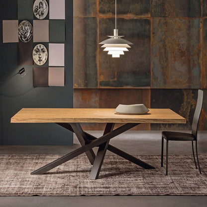 Solid Pine Wood Dining Table Rectangle Table with Pedestal Base Without Chairs Clearhalo 'Dining Tables & Seating' 'Dining Tables' 'dining_table' 'furn' 'furn_dining_table' 'Furniture' 'Kitchen & Dining Furniture' 6129289