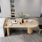 Solid Wood Contemporary Freeform Table Pine Wood Table for Home