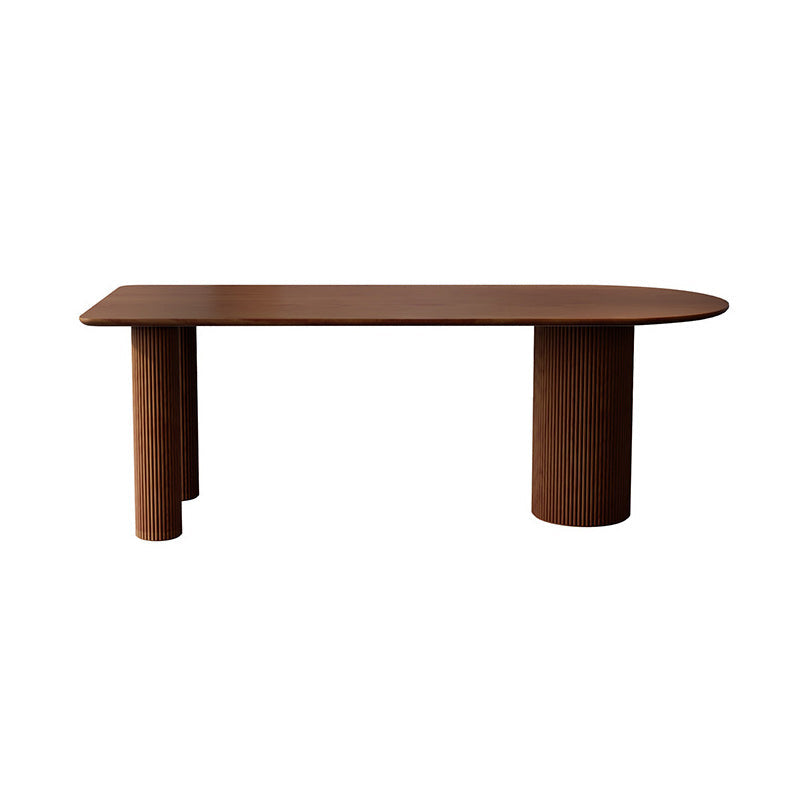 Solid Wood Contemporary Freeform Table Pine Wood Table for Home