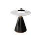 Metal Traditional Luxury Round Table Sintered Stone Top Indoor Table with Pedestal