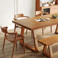 Industrial Pine Wood Kitchen Table for Restaurant Rectangle Table with Double Pedestal
