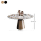 Traditional Luxury Round Dining Table Sintered Stone Top Table with Pedestal Base Clearhalo 'Dining Tables & Seating' 'Dining Tables' 'dining_table' 'furn' 'furn_dining_table' 'Furniture' 'Kitchen & Dining Furniture' 6129396
