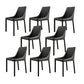 Contemporary Metal Dining Room Chair Arm Leather Side Chair for Dining Room