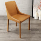 Contemporary Metal Dining Room Chair Arm Leather Side Chair for Dining Room