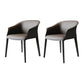 Modern Style Metal Dining Chairs Leather Arm Dining Room Chairs for Home Use