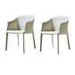 Modern Style Metal Dining Chairs Leather Arm Dining Room Chairs for Home Use