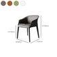 Modern Style Metal Dining Chairs Leather Arm Dining Room Chairs for Home Use