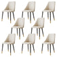 Luxurious Upholstered Armless Chair Leather Chair with Metal Base for Dining Room