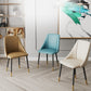 Luxurious Upholstered Armless Chair Leather Chair with Metal Base for Dining Room