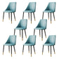 Luxurious Upholstered Armless Chair Leather Chair with Metal Base for Dining Room