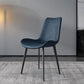 Chaises de salle à manger sans bras en cuir moderne chaise de salle à manger en métal pour usage domestique