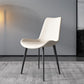 Chaises de salle à manger sans bras en cuir moderne chaise de salle à manger en métal pour usage domestique