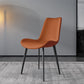 Chaises de salle à manger sans bras en cuir moderne chaise de salle à manger en métal pour usage domestique