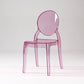 Modern Armless Chair Plastic Open Back Side Chair for Dining Room