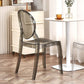 Modern Armless Chair Plastic Open Back Side Chair for Dining Room